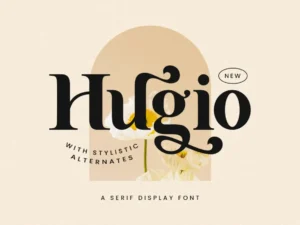 hugio display font