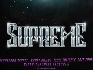hyper realistic 10 chrome text effects 1