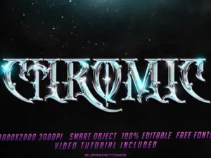 hyper realistic 10 chrome text effects 3