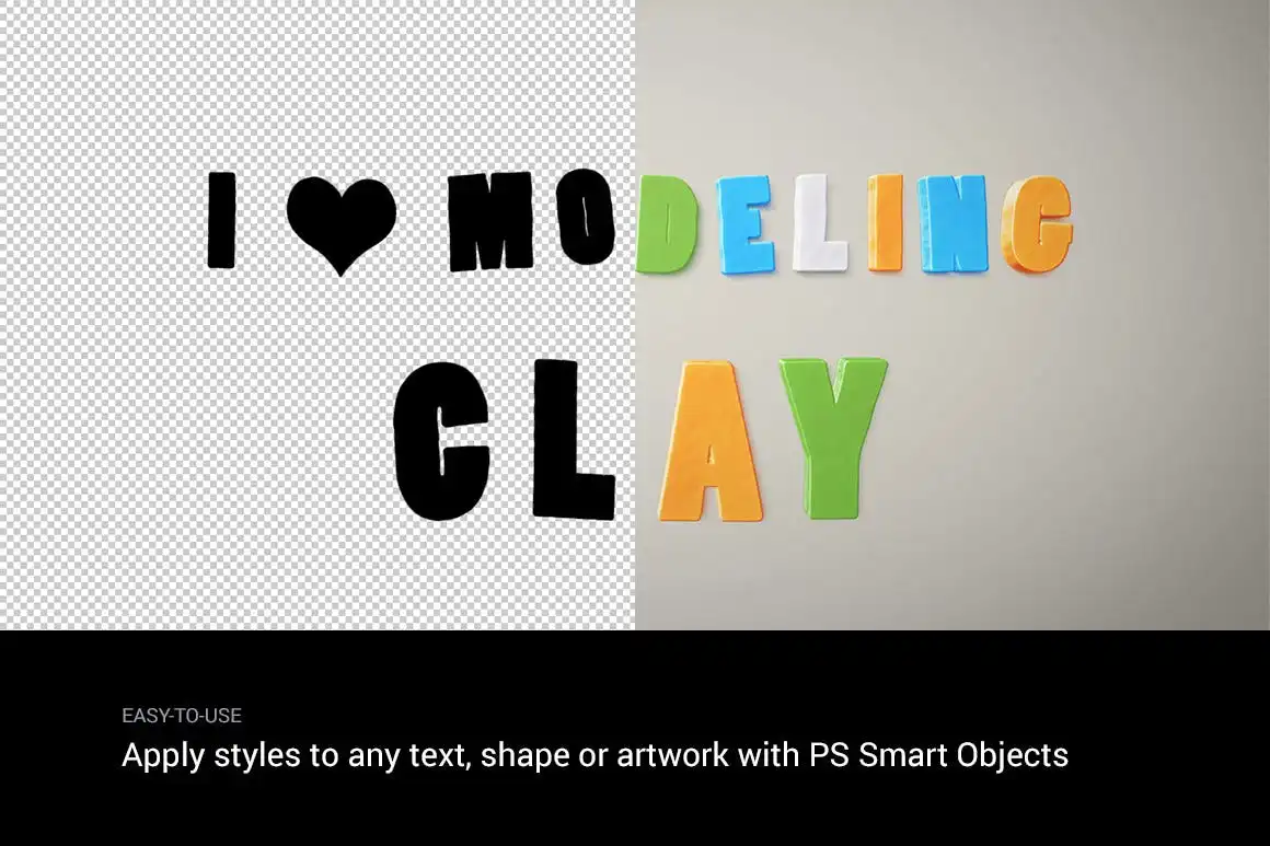 I ♥ Modeling Clay — Photoshop Smart Object Styles 4 i modeling clay photoshop smart object styles 2