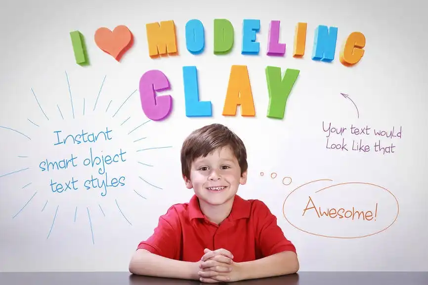 I ♥ Modeling Clay — Photoshop Smart Object Styles 5 i modeling clay photoshop smart object styles 4 1