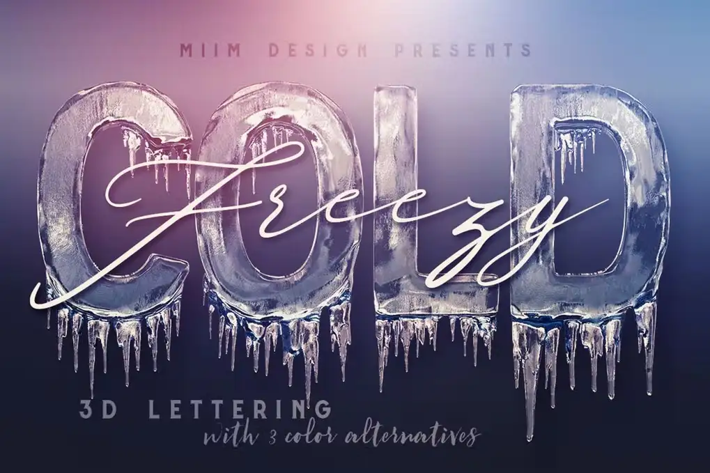 Ice Cold – 3D Lettering