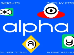 if alpha display font by iframe type foundry