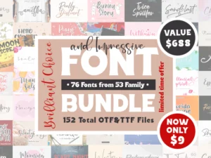 impressive font bundle