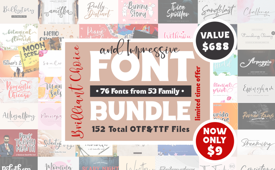 Impressive Font Bundle