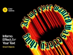 inferno text effect