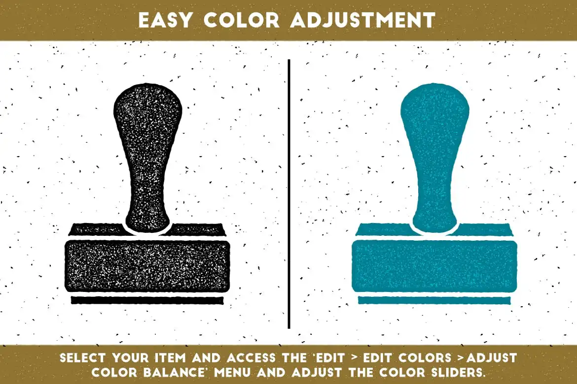 Ink Stamp Layer Styles For Adobe Photoshop