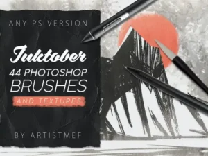 inktober 2019 photoshop brushes 5