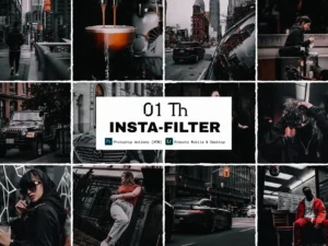insta filter 01th black photoshop lightroom