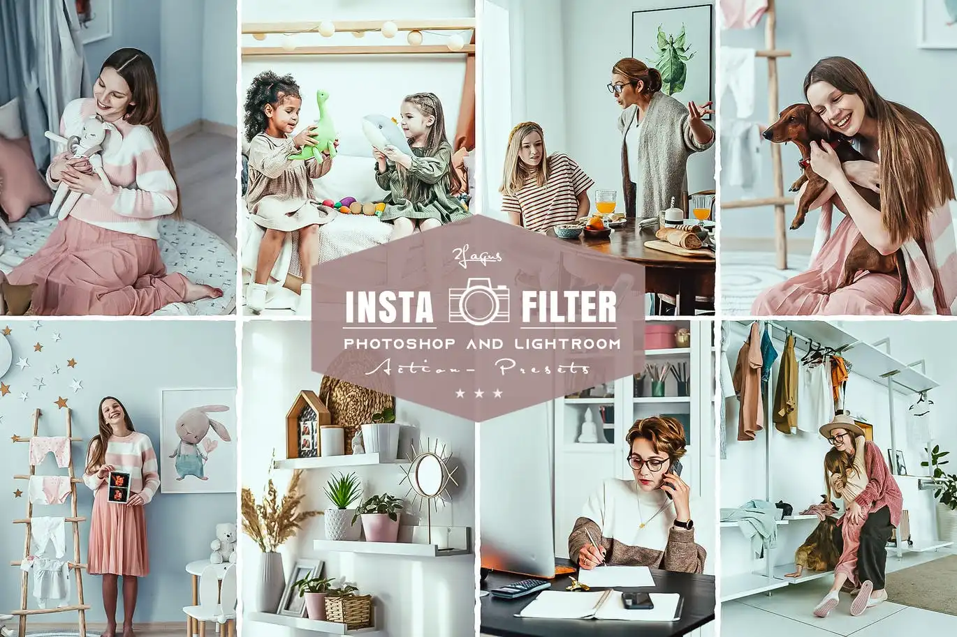 Insta Filter Family Photoshop & Lightroom Presets 3 insta filter family photoshop lightroom presets
