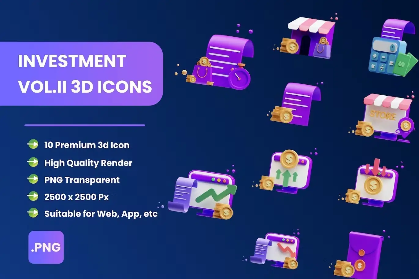 Investment 3D Icon