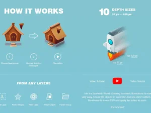 isometric illustration 3d generator 10