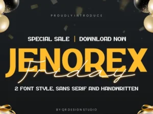 jenorex friday font duo vqdfgk