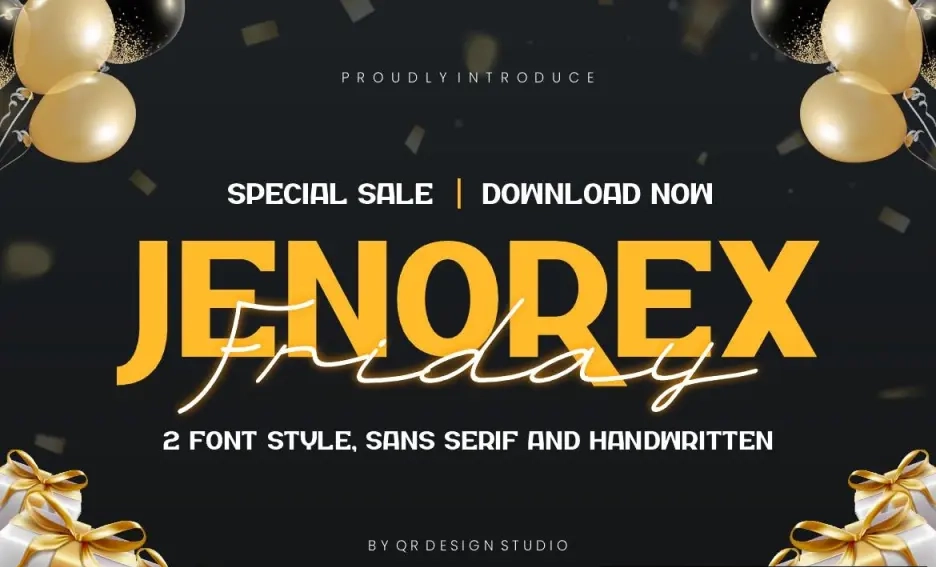 Jenorex Friday – Font Duo Vqdfgk