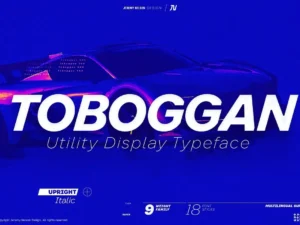 jeremy nelson design toboggan font extended latin
