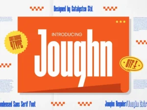 joughn condensed sans serif font
