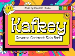 kafkey display slab font