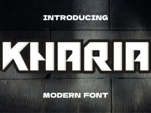 kharia display font