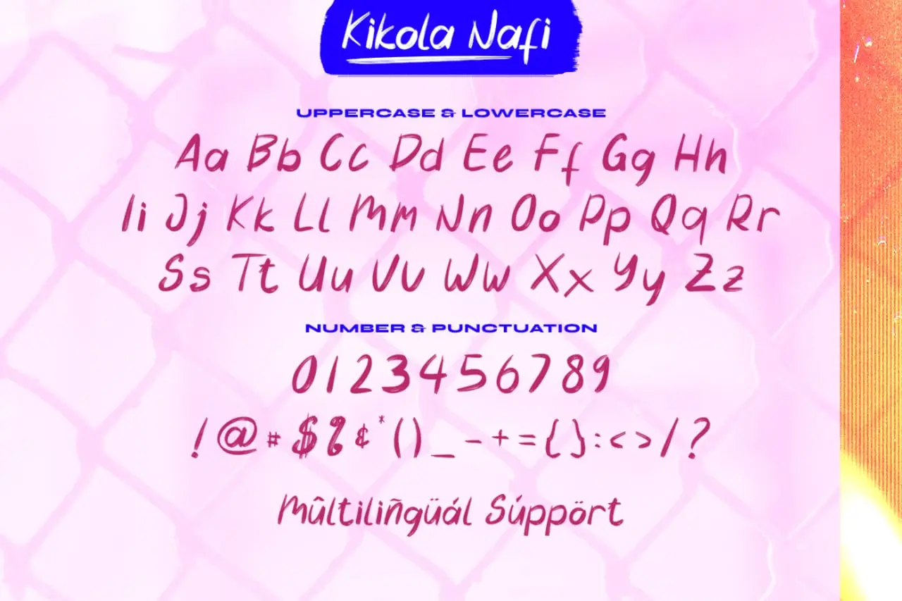 Kikola Nafi Font 3 kikola nafi font 4