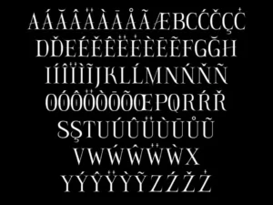knive font 2