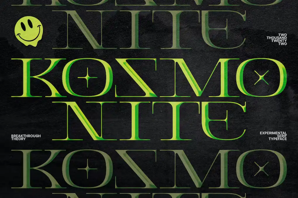 Kosmonite - Experimental Serif Fonts