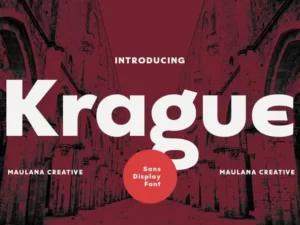 krague sans display font krgmj7t