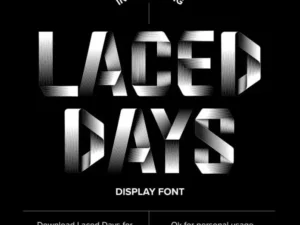 laced days font by typefool