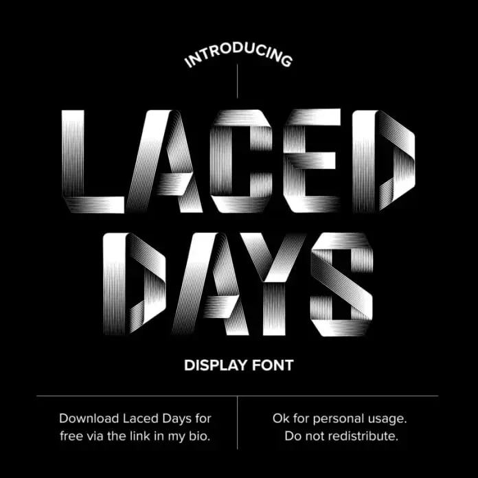 Laced Days Font By Typefool