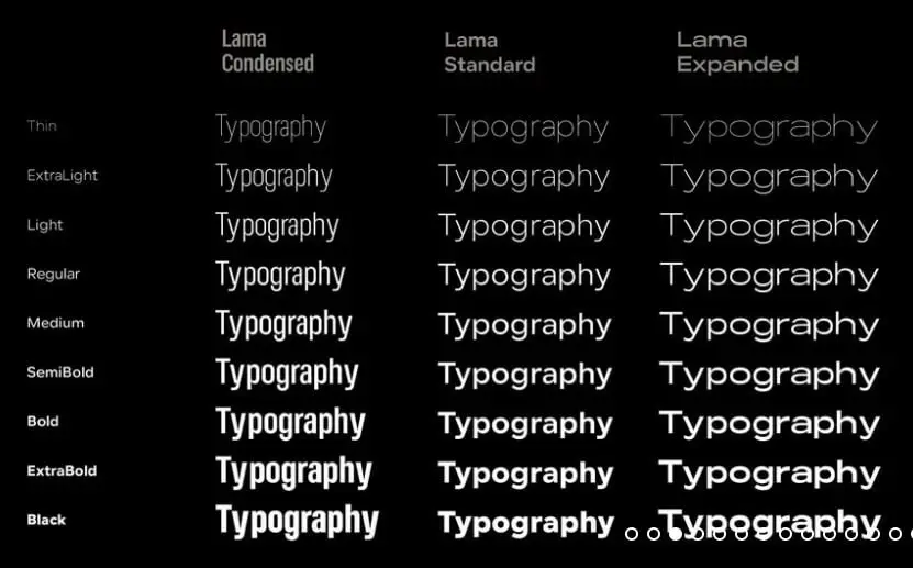 Lama Sans Typeface