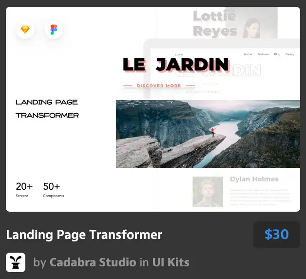 Figma Templates Bundle - 2 Items 4 landing page builder