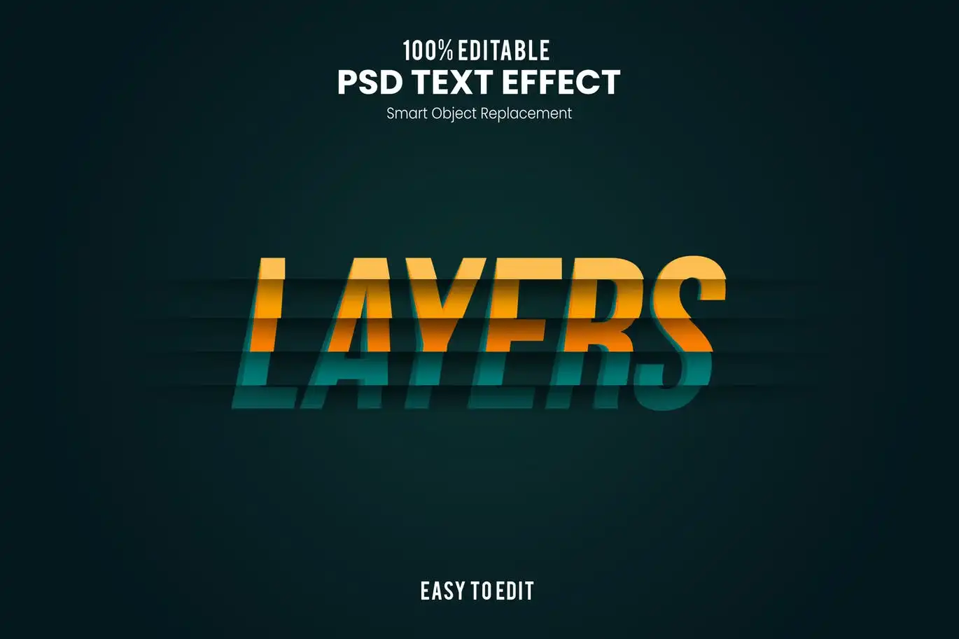Layers-Cut And Sliced Paper Text Effect