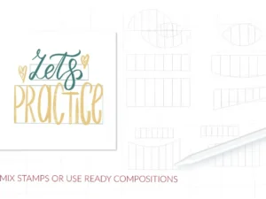 lettering grid procreate stamps 3