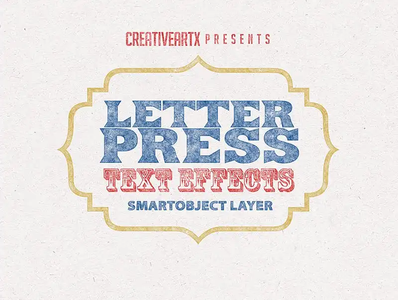Letterpress Vintage Text Effects