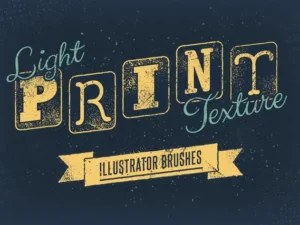 light print texture illustrator brushes 5