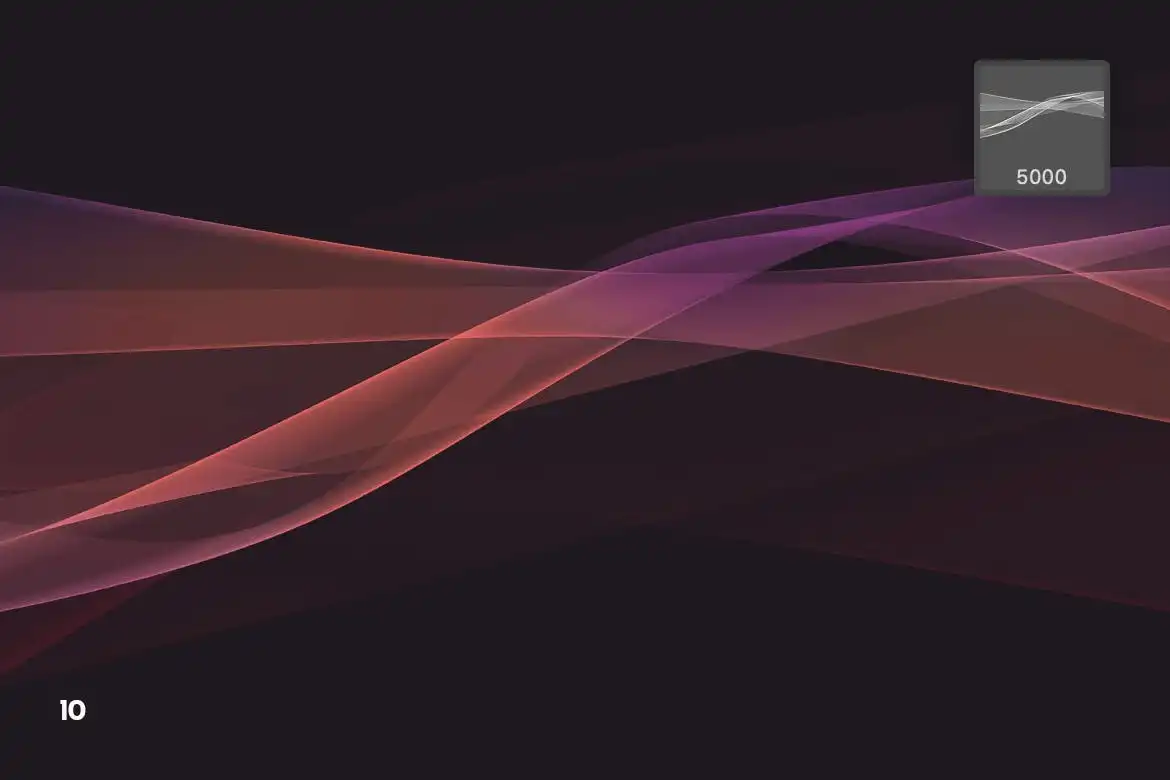 Light Smoke Waves Photoshop Brushes