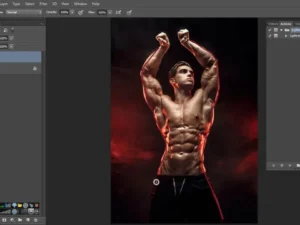 lightning power photoshop action7