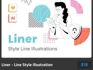 liner line style illustration