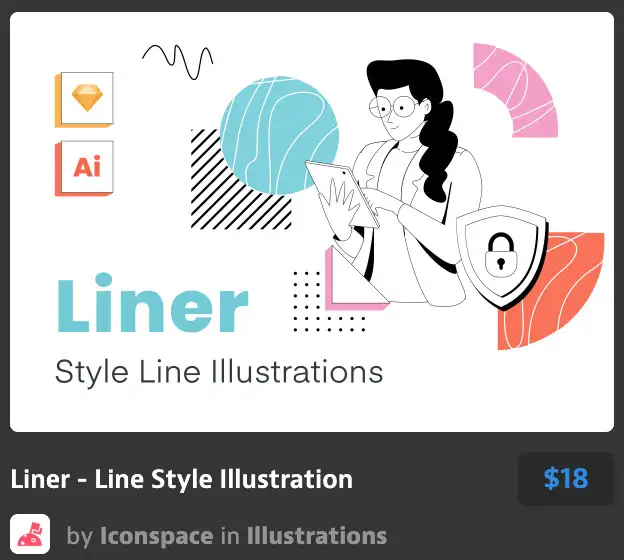 Liner - Line Style Illustration