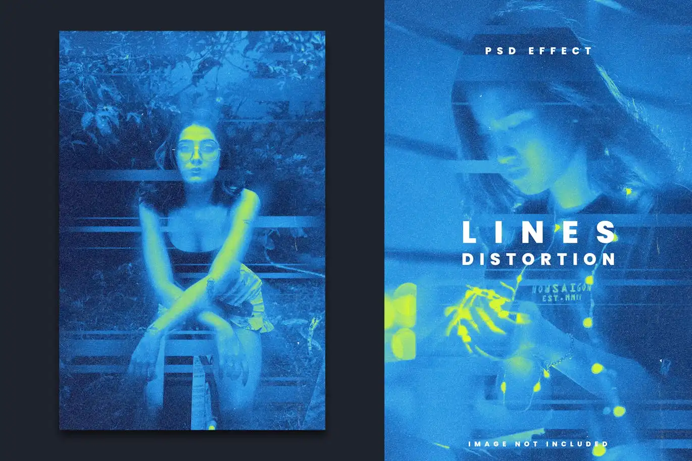 Lines Distortion Photo Effect 3 lines distortion photo effect 2