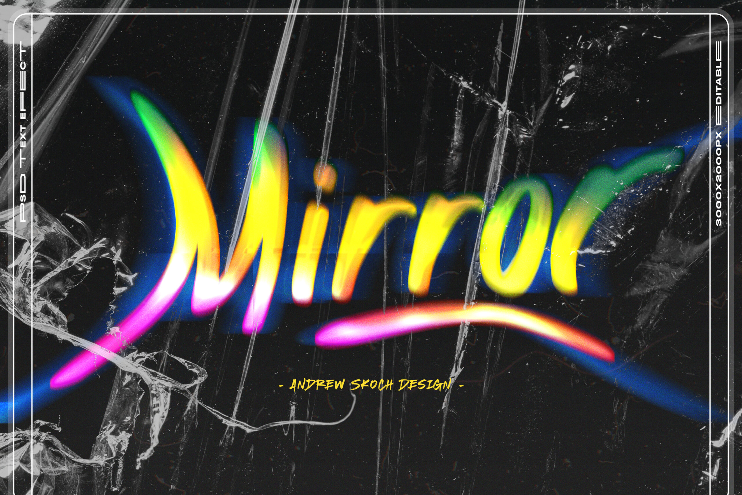 Liquid Melted Text Effect by Sko4