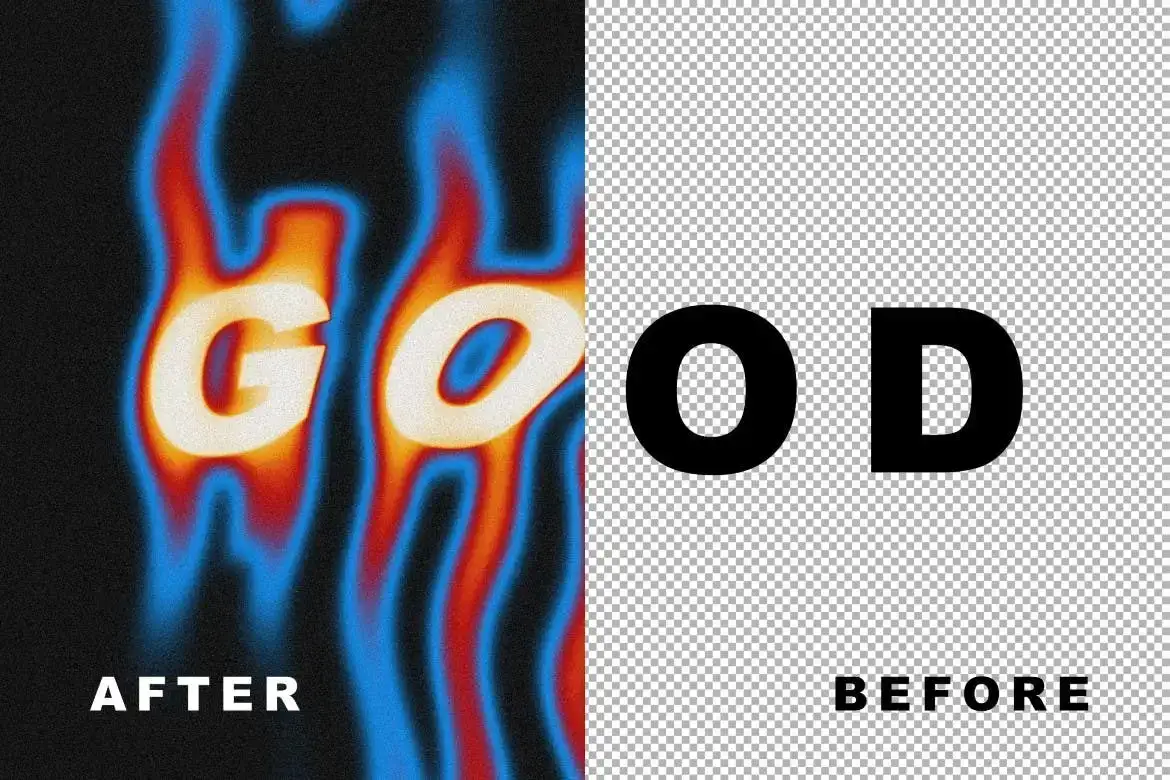 Liquid Melt PSD Text Effect