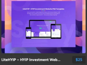 litehyip hyip investment website psd template