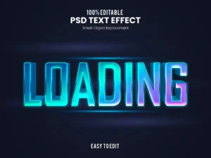 loading smooth futuristic esport text effect