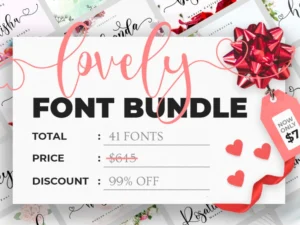 lovely font bundle 1