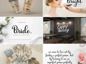 lovely font bundle 6 premium beauty fonts