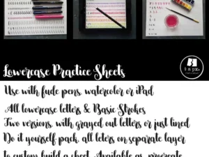lowercase practice sheets