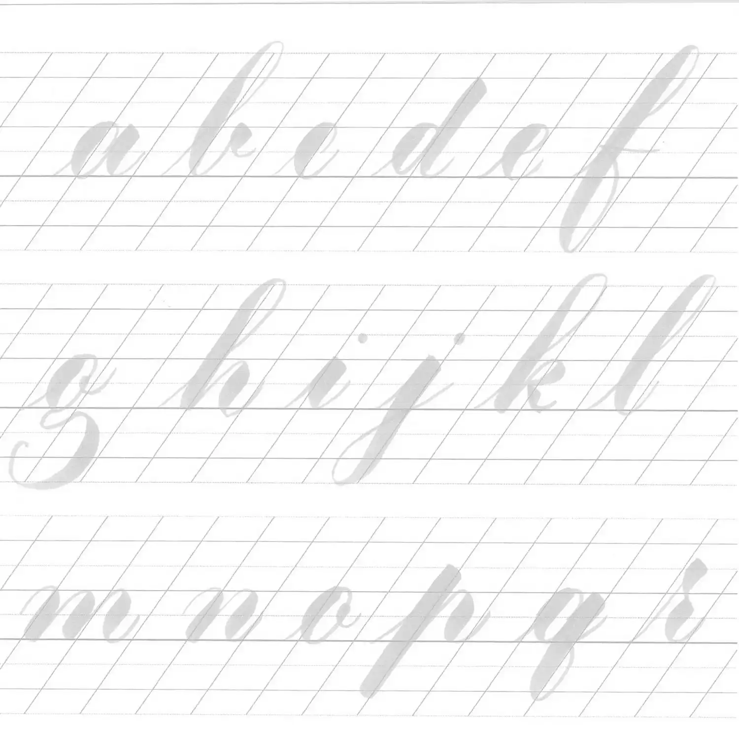 Lowercase Tombow Practice Sheet 12Mm X-Height