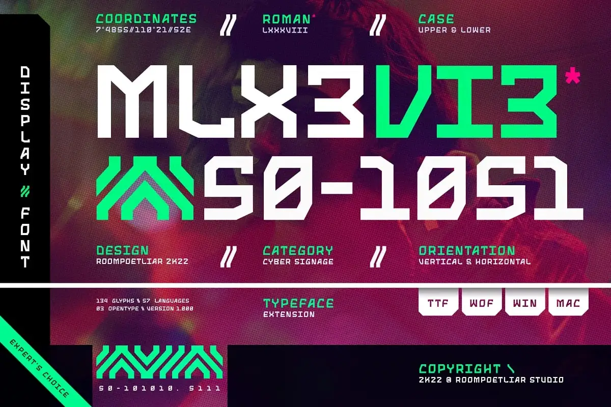 M-Lx3Vi3 Display Font By Rmpl.Std 4 m lx3vi3 display font by rmplstd 2