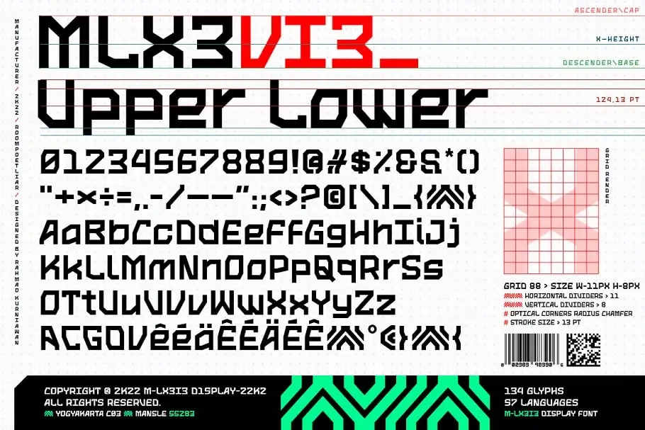 M-Lx3Vi3 Display Font By Rmpl.Std 6 m lx3vi3 display font by rmplstd 5