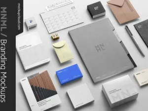 mnml branding mockup